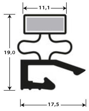 Joint pvc plat aimante pour meubles frigos jpf-027_0