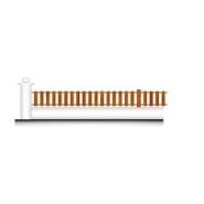Jupiter - Clôtures en plastique PVC - Gamme Cassiope - Rothe Fermetures - Traverses aluminium 50 × 30 mm_0