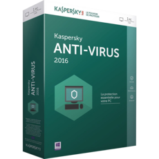 KASPERSKY ANTI-VIRUS 2016 - 1 POSTE - 1 AN_0