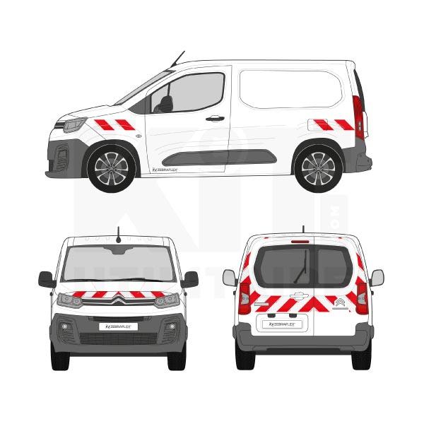 Kit de balisage Classe A - 2018 - Film rétroréfléchissant Microbilles - Visibilité 80m - Marque CITROEN_0