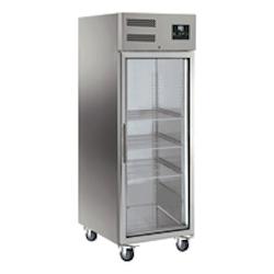 L2G - GN650TNG - armoire refrigeree inox, 1 porte vitree 650 litres -2/+8°c froid ventile, gaz r290, 3 grilles gn2/1 - GN650TNG_0