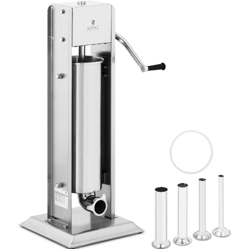 Royal Catering - Royal Catering Poussoir À Saucisse Machine A Viande Manuel Vertical Bourreuse Embosseuse Charcuterie Main RCWV-7L (Volume 7 l, - 425_0