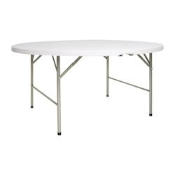 Table ronde pliable au centre Bolero blanche 1530mm - GACC506_0