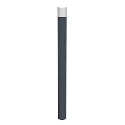 Rossignol - Potelet fixe tête bombée Ø90 à sceller - haute visibilité - TENOR gris acier 51913_0