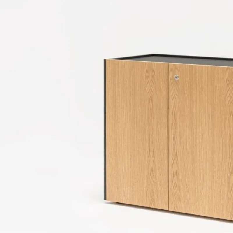 Armoire basse porte battante VIGA - 2 ou 4 portes - système push-to-open - Yonoh Studio - MDD_0
