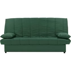 Banquette clic clac 3 places - Tissu 100% coton Vert - Style Contemporain - L 190 x P92 cm - MILA AUCUNE - 3666749552674_0