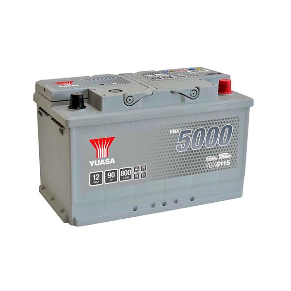 Batterie voiture Yuasa YBX5115 - 12V 90Ah 800A - Premium pour véhicules conventionnels_0