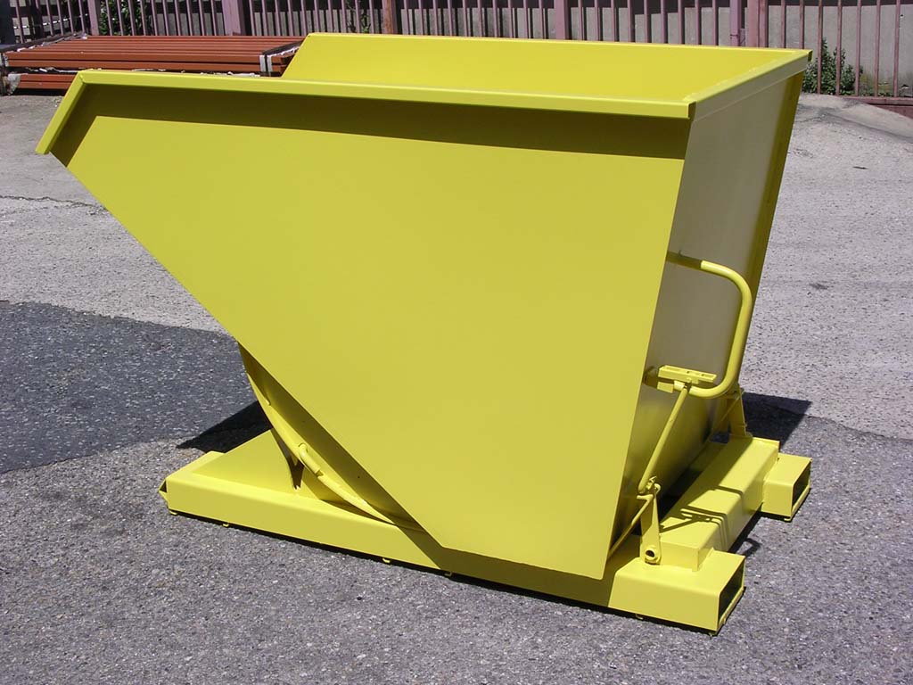 Benne auto-basculante BMN - préhensible par chariot élévateur - options roues et accessoires disponibles_0