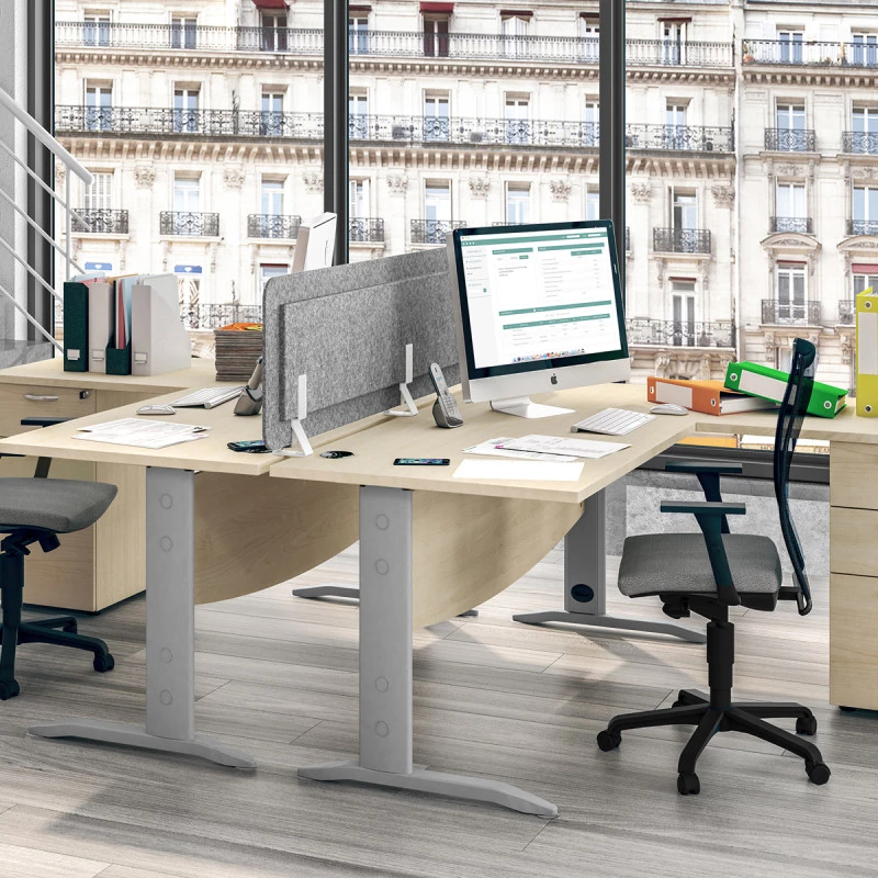 Exprim / Bureau droit 160 cm avec caisson porteur