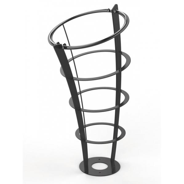 Corbeille Vigipirate sur pieds 110L - Modèle EXTREME ROSSIGNOL - Design, anti-vandalisme, garantie 5 ans_0