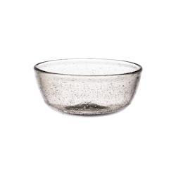 Coupelle Bullée gris 12 cm x6 -  Rond Verre Table Passion 12x12 cm - gris verre 3106233021014_0