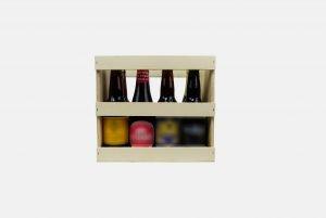 ECOLOGIQUES ! 84 Caisses pour bouteilles type LongNeck en bois contreplaqué, recyclables et biodégradables_0
