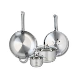 Ensemble de 2 Poêles de cuisson 28 et 32 cm et 2 faitouts 14 et 20 cm Elo Profi Brillant - gris 3176239988246_0