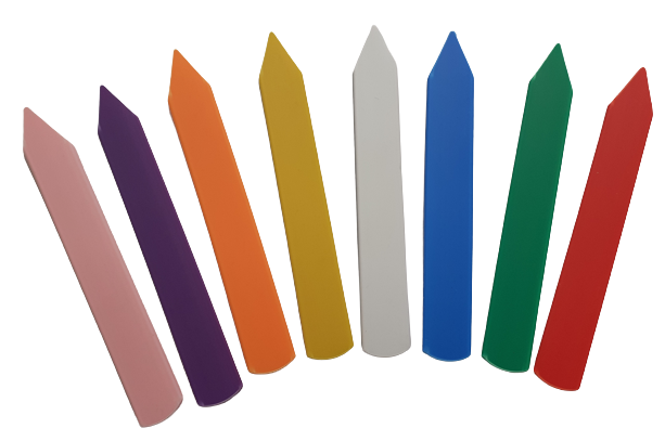 Étiquettes à piquer en PVC - Blanc - 120 x 17 mm - Lot de 100 - Réf. 945501_0