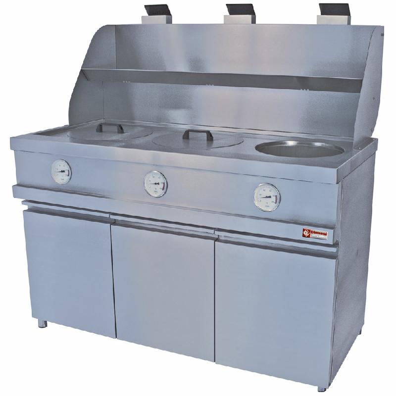 Friteuse professionnelle gaz heavy duty 3 cuves rondes méc - MIKA/3-MC_0