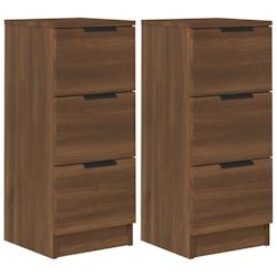 Helloshop26 - Buffet bahut commode armoire meuble de rangement organisateur cuisine salle de séjour salons lot de 2 30 x 30 x 70 cm 02_0036761 - 3000_0