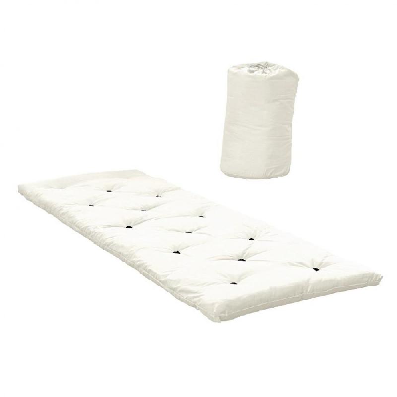 Lit Futon Standard Bed in a Bag - Couleur Naturel - Lit d'appoint compact avec matelas dépliable 70x190cm_0