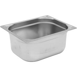 METRO Professional - Bac gastro GN 1/2 en inox 18/10, 150 mm, argenté, 26.5 x 32.5 x 15 cm - Référence 34208_0