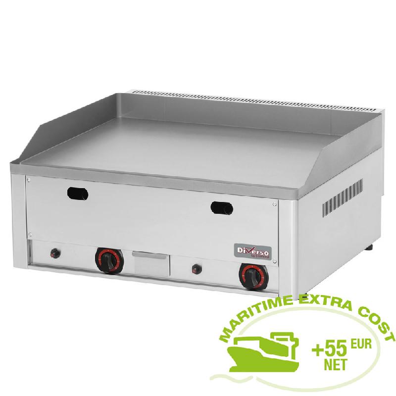 Plaque à snacker gaz lisse 8 kW - WR-FTG-Z2 - 660 x 530 x 290 mm - 51 kg_0