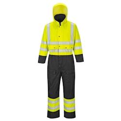 Portwest - Combinaison Contrast matelassée HV Jaune / Noir Taille S - S jaune 5036108293551_0