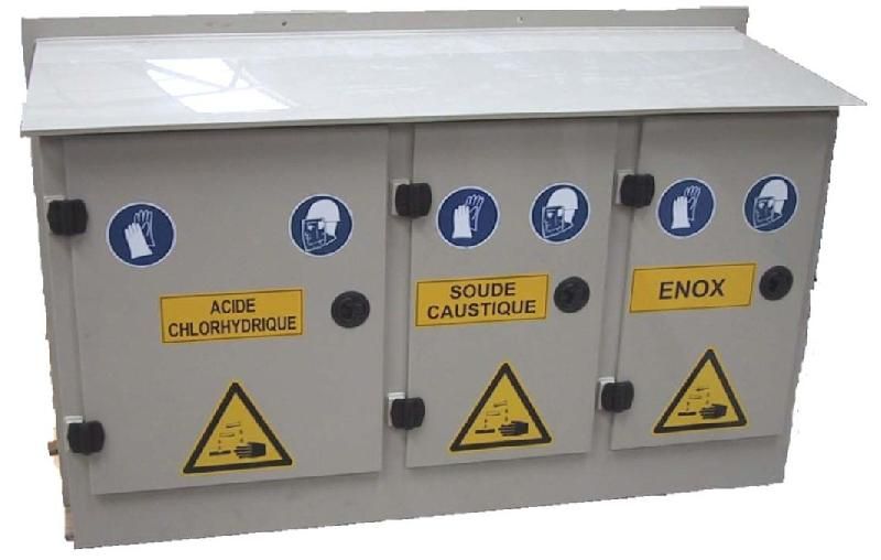 Poste de dépotage 1 à 5 vannes - armoires en PE ou PP avec rétention intégrée et options sur mesure_0