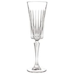 RCR Flûtes à champagne en cristal 19 cl, lot de 6 flûtes Etna - Élégantes et brillantes, pour mariages, fêtes et restaurants - transparent verre_0