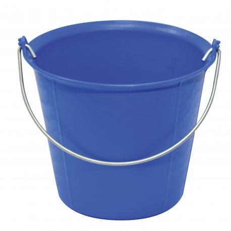 Seau pro renforce a ergots bleu 13 l anse 6,3mm TALIAPLAST | 310134_0