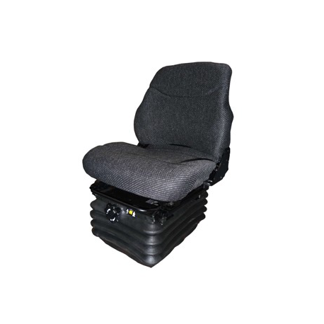 Siège TP 5020 en tissu gris - Suspension mécanique CE renforcée avec double amortisseur vertical duo_0
