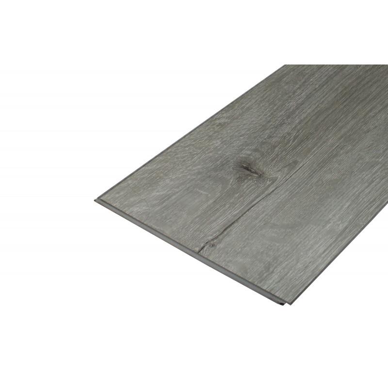 Sol spc haute résistance clipsable tout en un chêne gris 1,95 m² (couche d'usure de 0,5 mm) - coloris - chêne gris, surface couverte en m² - 1,95