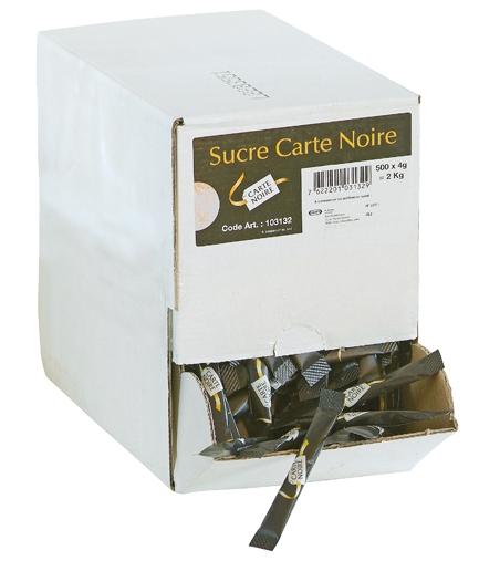 Boîte de 500 bûchettes de sucre carte noire de 4g_0