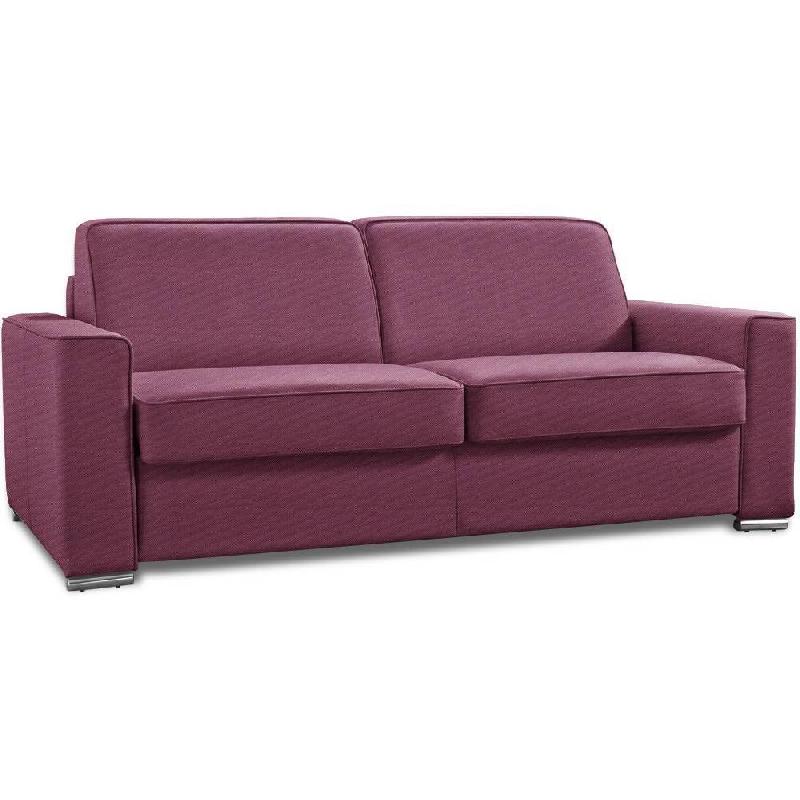 CANAPÉ CONVERTIBLE 2-3 PLACES EXCELLENCE 120 CM SOMMIER LATTES MATELAS MEMORY 18 CM INCLUS TWEED ROSE_0
