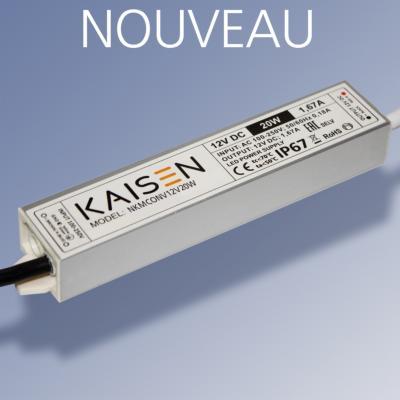 Convertisseur LED KAISEN 12V - 20W - IP67 - Aluminium - Garantie 5 ans_0