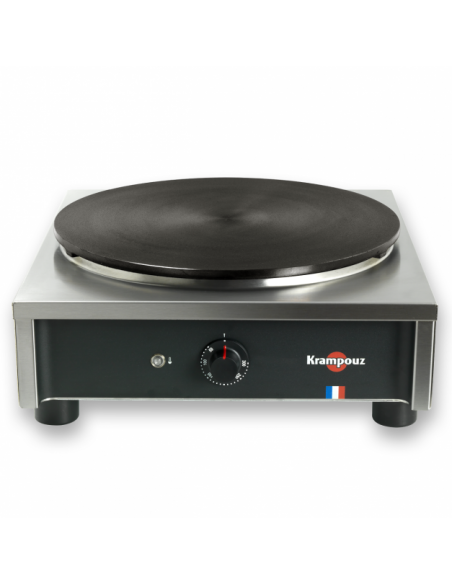 Crêpière électrique professionnelle KRAMPOUZ - plaque en fonte brute usinée Ø40 cm - CSCA4AA-KR_0