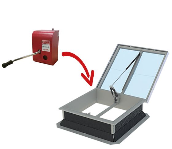 Désenfumage mécanique - EDA - Treuil manuel, pneumatique ou électrique avec module de commande à distance_0