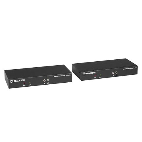 Extender KVM série KVX sur fibre optique - 4K, single head, HDMI, USB 2.0, série, SFP, audio, vidéo locale._0