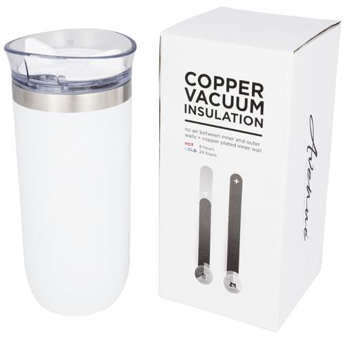 Gobelet isotherme anti-fuites Twist 470ml - Isolation vide et cuivre - Acier inoxydable à double paroi_0