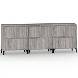 Helloshop26 - Buffet bahut commode armoire meuble de rangement organisateur cuisine salle de séjour salons 3 pcs sonoma 60 x 35 x 70 02_0037167 - 300_0