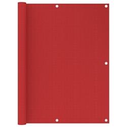 Helloshop26 - Écran de balcon brise pare vue protection confidentialité 120 x 400 cm PEHD rouge 02_0010344 - 3000563782723_0