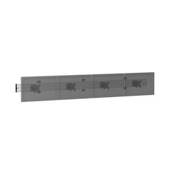 KIMEX Support TV mural - menu board 4 écrans 32'' - gris 3700685423312_0