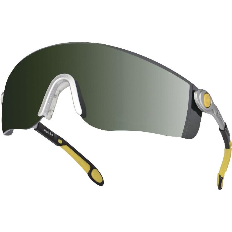 Lunettes de chantier en polycarbonate monobloc - LIPA2T5 - branches nylon ajustables et protections latérales_0