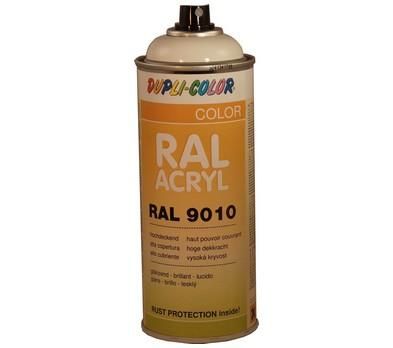 PEINTURE ACRYLIQUE BRILLANT RAL 9010 BLANC PUR