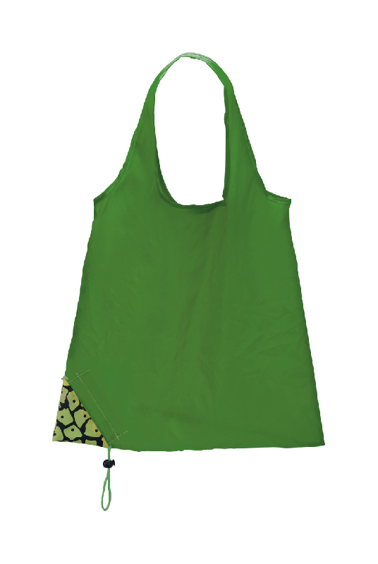 Sac shopping pliable - forme fruit - polyester 190T - couleur verte - 22g_0