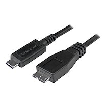 STARTECH.COM USB C TO MICRO USB CABLE 0.5M - USB 3.1 TYPE C TO MICRO USB TYPE B CABLE - MICRO USB 3.1 TO USB-C - THUNDERBOLT 3 COMPATIBLE (USB31CUB50CM) - CÂBLE USB DE TYPE-C - USB-C POUR MICRO-USB DE TYPE B - 50 CM