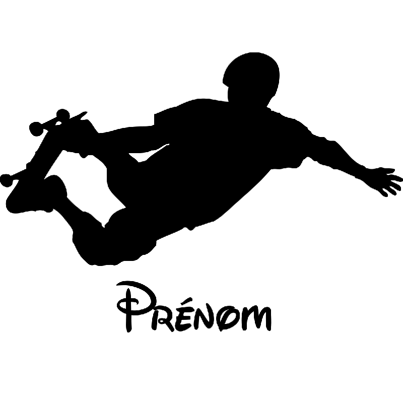 Sticker prénom personnalisable Skater