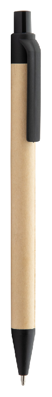 Stylo bille en papier recyclé avec éléments biodégradables en plastique PLA - Encre bleue_0