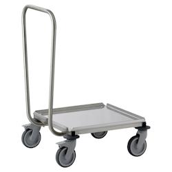 Tournus Equipement - Porte-casiers inox avec dosseret boulonné - Châssis tube 25x25 - 800126 - Charge maximale 150 kg - Gris inox_0