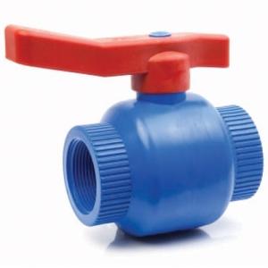 Vanne à sphère polypropylène antigel - Femelle/Femelle - PN16 - Réf. : 5903 - Résistante aux basses températures et aux cycles de congélation/dégivrage_0