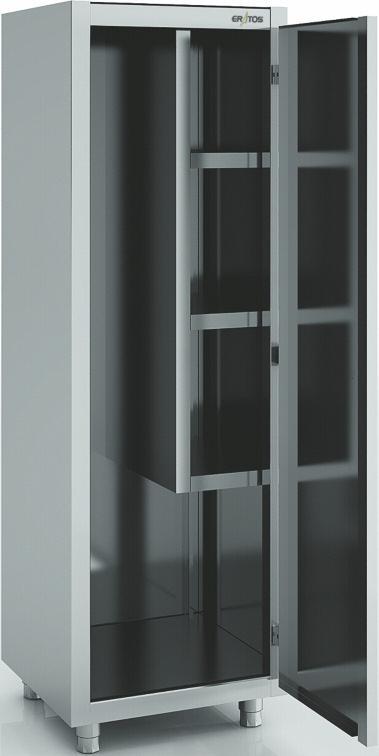 Armoire d'entretien et balais en inox 1 porte battante - APL-60_0