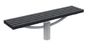 Banquette Brasilia Réf. 1114 - Acier galvanisé et Bois Tropical, 64 Kg_0