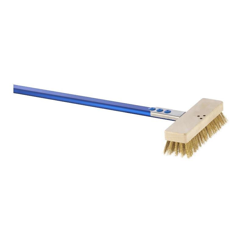 BROSSE POUR FOUR À PIZZA BROSSE DE 20 X 6 X 6 CM MANCHE DE 120 CM 14_0004153_0